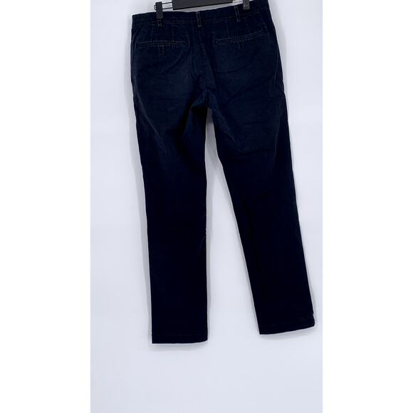 UNIQLO Men's Navy Blue Regular-Fit Straight-Leg Chino Pants SZ 32X34 - Picture 2 of 9